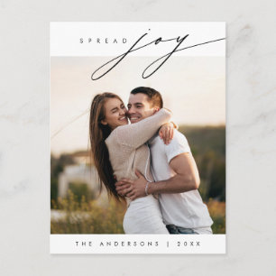 Carte Postale Répartir la joie, photo de famille Noël la plus jo