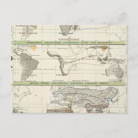 Carte Postale Répartition géographique (Devant)