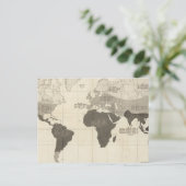 Carte Postale Répartition géographique de la végétation (Debout devant)