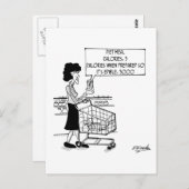 Carte Postale Repas Alimentaire Incomestible (Devant / Derrière)