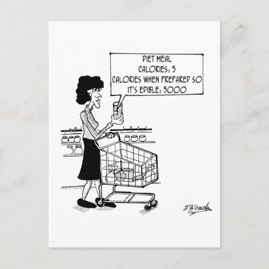 Carte Postale Repas Alimentaire Incomestible (Devant)