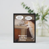 Carte Postale Repas avec les Kitties (Debout devant)