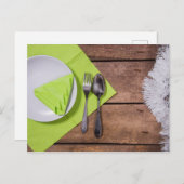 Carte Postale repas de Noël (Devant / Derrière)