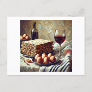 Carte Postale Repas de Pâque,