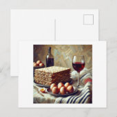 Carte Postale Repas de Pâque, (Devant / Derrière)