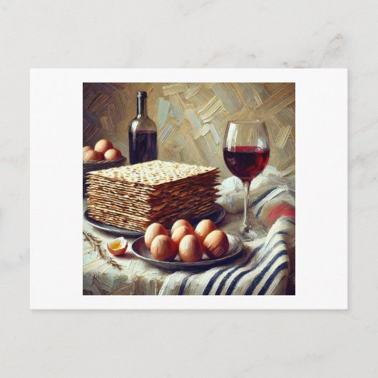 Carte Postale Repas de Pâque, (Devant)