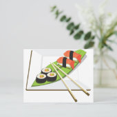 Carte Postale Repas de sushi (Debout devant)