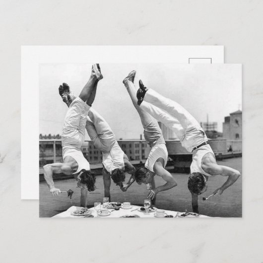 Carte Postale Repas équilibré (Devant / Derrière)