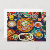 Carte Postale Repas famille (Devant / Derrière)