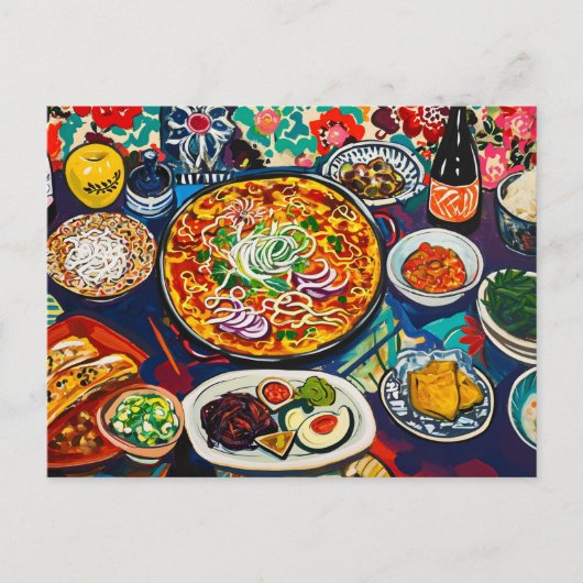 Carte Postale Repas famille (Devant)