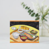 Carte Postale Repas japonais (Debout devant)