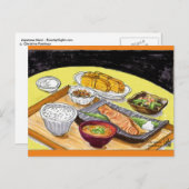 Carte Postale Repas japonais (Devant / Derrière)