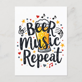 Carte Postale Répératrice de la musique de Beer