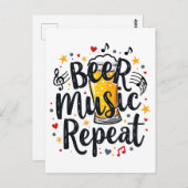 Carte Postale Répératrice de la musique de Beer (Devant / Derrière)