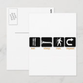 Carte Postale Répéter la course de sommeil (Devant / Derrière)