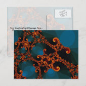Carte Postale Répéter le fractal (Devant / Derrière)