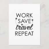 Carte Postale Répéter l'enregistrement des déplacements (Devant)