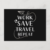 Carte Postale Répéter l'enregistrement des déplacements (Devant)