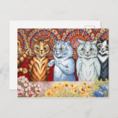 Carte Postale Répétition de chœur par Louis Wain (Devant / Derrière)