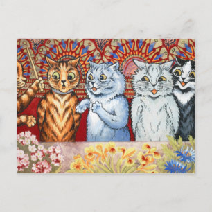 Carte Postale Répétition de chœur par Louis Wain