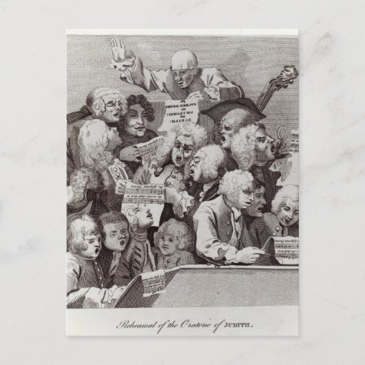 Carte Postale Répétition de l'Oratorio de Judith, 1734 (Devant)