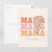 Carte Postale Répétition Rustique "Mama" (Devant / Derrière)