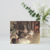 Carte Postale Répétition sur la scène par Edgar Degas (Debout devant)