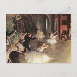 Carte Postale Répétition sur la scène par Edgar Degas