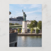 Carte Postale Réplique de la statue de la Liberté - Paris, Franc (Devant)