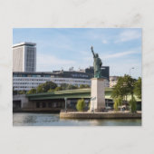 Carte Postale Réplique de la statue de la Liberté - Paris, Franc (Devant)