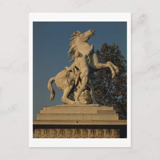 Carte Postale Réplique de l'un des deux "Marly Horses" d'origine (Devant)