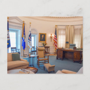 Carte Postale Réplique du bureau ovale de Lyndon Baines Johnson