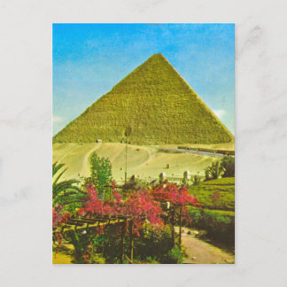 Carte Postale Réplique Image Vintage, Egypte, Grande pyramide, G