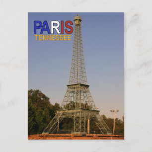 Carte Postale Réplique Tour Eiffel de Paris, Tennessee