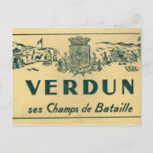 Carte Postale Réplique Verdun, Champs de bataille (Devant)