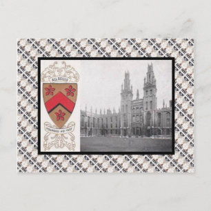 Carte Postale Réplique Vintage, All Souls College Oxford