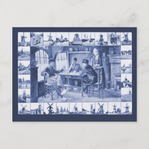 Carte postale réplique Vintage, concepteurs Blue D