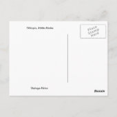 Carte Postale Réplique Vintage Éthiopie, Éthiopie, Addis-Abeba (Dos)