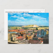 Carte Postale Réplique Vintage Johannesburg, mines d'or (Devant / Derrière)