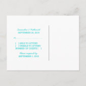 Carte postale Réponse aux dés Aqua D20 (Dos)