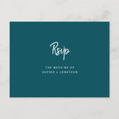 Carte Postale Réponse de choix de repas de mariage à l'écriture (Devant)