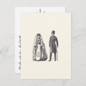 Carte postale Réponse de la mariée et de la chambr (Devant / Derrière)