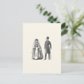 Carte postale Réponse de la mariée et de la chambr (Debout devant)