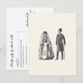 Carte postale Réponse de la mariée et de la chambr (Devant / Derrière)