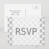 Carte postale Réponse des flèches tribales grises (Devant / Derrière)