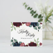 Carte postale Réponse du Mariage de fête d'été (Debout devant)