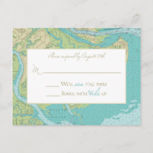 Carte postale Réponse Mariage de Katie & Brad