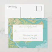 Carte postale Réponse Mariage de Katie & Brad (Devant / Derrière)