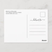 Carte Postale Report à une date ultérieure pour le changement de (Dos)