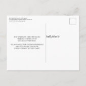 Carte Postale Report de la graduation du bois rustique (Dos)